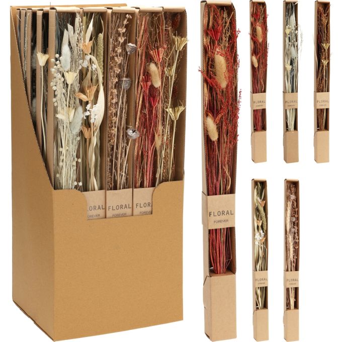Αποξηραμένα Λουλούδια ArteLibre Σε Συσκευασία Δώρου 4.5X4.5x60cm Σε 5 Ποικιλίες