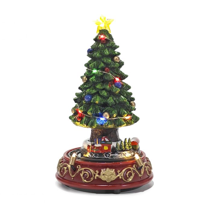 Χριστουγεννιάτικο Δέντρο Με Φως, Μουσική Και Κίνηση 29cm