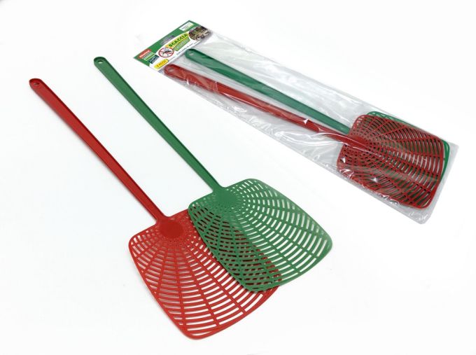 Μυγοσκοτώστρα Κόκκινο/Πράσινο Πλαστικό Σετ 2Τμχ