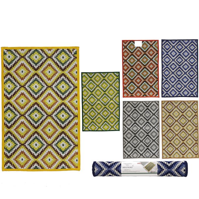 Χαλί Πολύχρωμο 70% πολυεστέρας/30% βαμβάκι 55x140cm Σε 6 Χρώματα