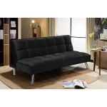 Καναπές Κρεβάτι ArteLibre ALIKA Σκούρο Γκρι 190x92x83cm