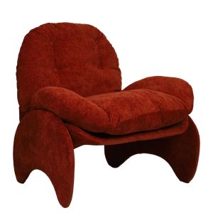 Πολυθρόνα ArteLibre ANANKE Πορτοκαλί Ύφασμα/Μέταλλο/Ξύλο 85x78x84cm