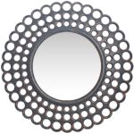 Καθρέπτης Τοίχου ArteLibre Μαύρο Πλαστικό Φ45.7x4.6cm