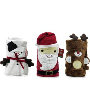 Χριστουγεννιάτικη Κουβέρτα Με Χαρακτήρες 120x160cm Σε 3 Σχέδια