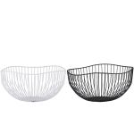 Καλάθι Φρούτων Μέταλλο Φ26x12.5cm Σε 2 Χρώματα ALPINA