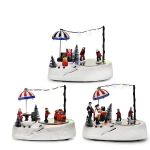 Χριστουγεννιάτικο Σκηνικό Με Φως, Μουσική Και Κίνηση 14cm Σε 3 Σχέδια