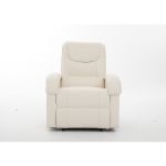 Πολυθρόνα Ανακλινόμενη ArteLibre CELAENO Εκρού PU 80x96x97cm