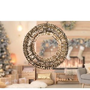 Χριστουγεννιάτικος Δακτύλιος Με 480 MicroLED Θερμό Λευκό 50cm