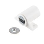 Πιαστράκι Μαγνητικό 1kg Λευκό Πλαστικό Βιδωτή Βάση