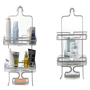 Ραφιέρα Μπάνιου 3 Ράφια Μέταλλο 26x13x66cm Σε 2 Χρώματα