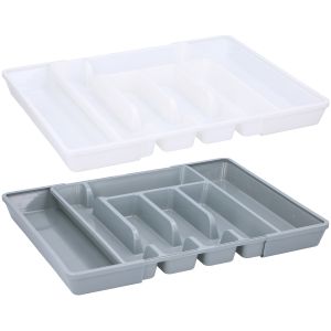 Θήκη Μαχαιροπίρουνων Επεκτάσιμη Λευκό/Γκρι ALPINA