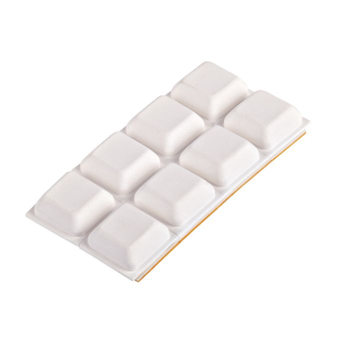 Προστατευτικό Αυτόκολλητο Λευκό 18x18x75mm 8Τμχ