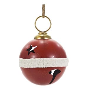 Χριστουγεννιάτικο Κρεμαστό Διακοσμητικό Καμπάνα Κόκκινο 25x35cm