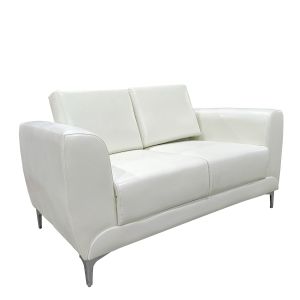 Καναπές Διθέσιος ArteLibre ELFRIC Λευκό PU 142x81x81cm