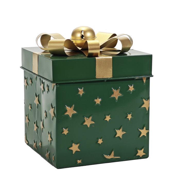 Χριστουγεννιάτικο Κουτί Δώρου Πράσινο 23cm